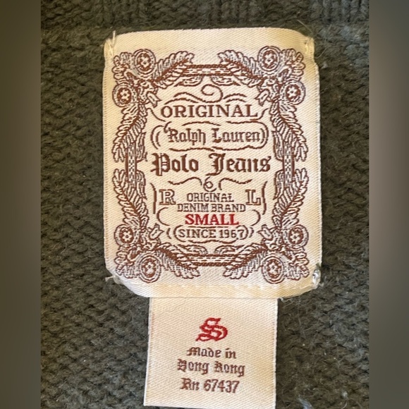 Ralph Lauren Olive Green Long Wide-neck Sweater - Picture 4 of 6